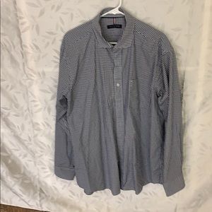 Tommy Hilfiger Fancy Check Spread Collar